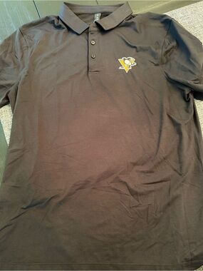Pittsburgh Penguins Black Polo Lululemon Shirt